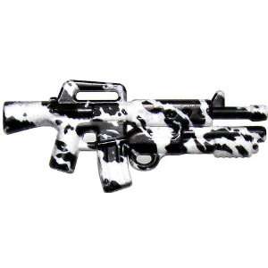   Weapon M16DBG Masterkey WHITE with TIGER STRIPE CAMO: Toys & Games