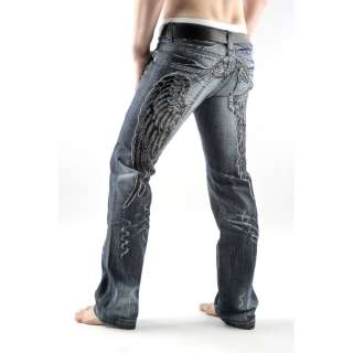 FASHION STAR MENS JEANS KOSMO LUPO ANGELWINGS G.W36  