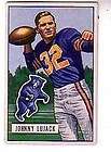 1951 BOWMAN JOHNNY LUJACK BEARS DECENT MID GRADE CARD 15  