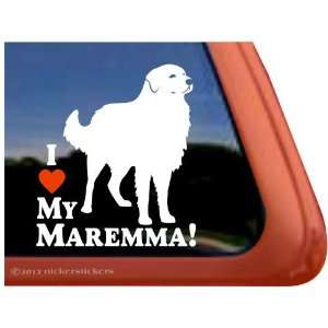  I Love My Maremma! ~ Maremma Sheepdog Vinyl Window Auto 