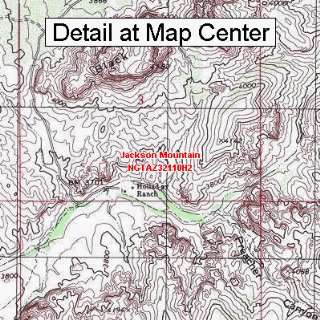  USGS Topographic Quadrangle Map   Jackson Mountain 