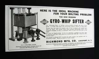 Gyro Whip Sifter Richmond Mfg Co Lockport NY print ad  
