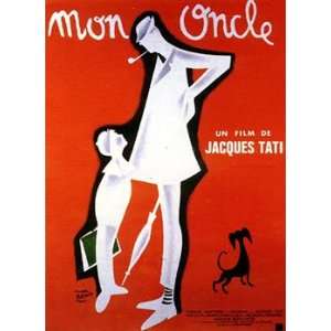  HUGE LAMINATED / ENCAPSULATED Jaques Tati   Mon Oncle Film 