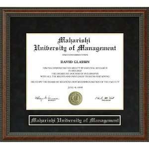 Maharishi University of Management (MUM) Diploma Frame:  