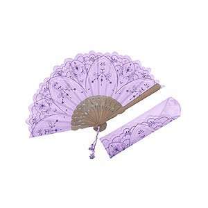 Japanese folding fan deja vu Collection Mary Purple:  