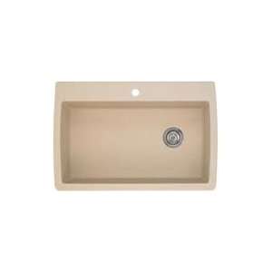  Blanco Granite Drop In/Undermount Single Bowl Kitchen Sink 