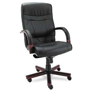  Alera  Madaris High Back Swivel/Tilt Leather Chair with 
