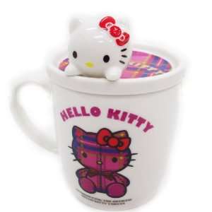  HELLO KITTY RED HINGE MUG CUP: Toys & Games