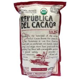 Republica Los Rios 67% Organic Chocolate Drops, 5 Pound Pouch  