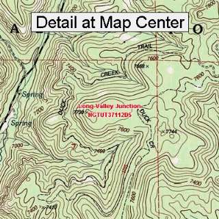 USGS Topographic Quadrangle Map   Long Valley Junction, Utah (Folded 