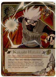 526 KAKASHI HATAKE Gold Foil Rare Naruto Card SEALED  