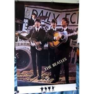 Beatles great poster 21 x 31 1964ish TV appearance Paul McCartney John 