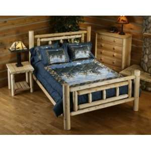  King Cedar Log Bed: Home & Kitchen