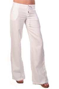  Joie Papillon Linen Pants in Bright White Clothing