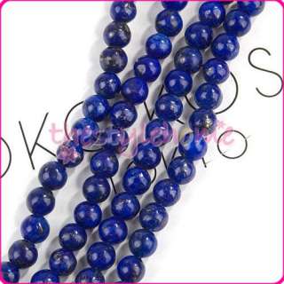 15.5 Lapis Lazuli Stone Round Jewelry Loose Beads 4MM  