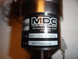 MDC KAV 150 P OPT2 Pneumatic Vacuum Angle Valve 1 1/2 SS  