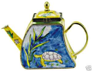 KELVIN CHEN Enamel Mini Teapot  Sea Turtle  