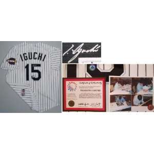  Tadahito Iguchi Signed White Sox Jersey w/WS Patch: Sports 