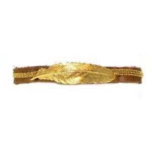 ADA Collection 14k Gold Plated Kairo Genuine Leather Fashion Wrap 