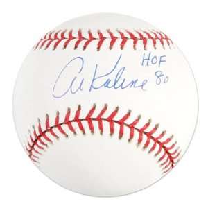  Al Kaline Autographed/Hand Signed MLB Baseball w/HOF80 
