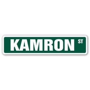  KAMRON Street Sign name kids childrens room door bedroom 