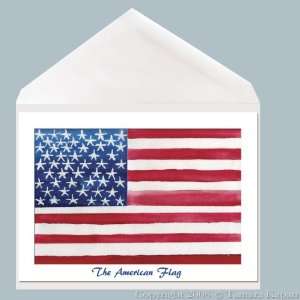    American Flag Greeting Card by Tamara Kapan 