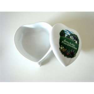 Green Gables China Heart Shaped Box 