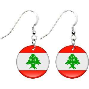  Lebanon Flag Earrings Jewelry