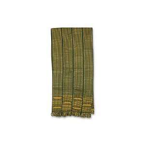  NOVICA Cotton kente cloth scarf, Measure Home & Kitchen