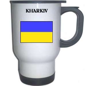 Ukraine   KHARKIV White Stainless Steel Mug Everything 