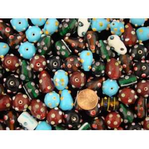  1 KILO Mix Delux Lamp Works Bumpy Glass Beads Everything 