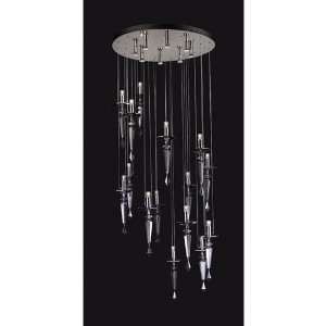 PLC Lighting 23669 PC Lamore 23 Light Chandeliers in Polished Chrome