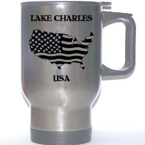  US Flag   Lake Charles, Louisiana (LA) Stainless Steel Mug 