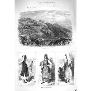 1875 War Herzegovina Fortress Kleck Women Mostar 