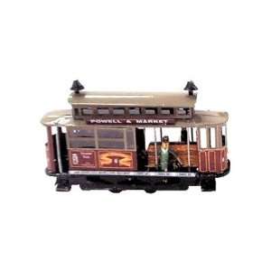  Tin wind up red tram car figurine: Home & Kitchen