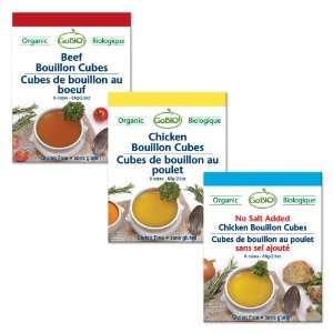 Organic Bouillon Cubes, Mixed Case of 90 Chicken & Beef Cubes