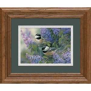  Rosemary Millette   Chickadees with Lilacs Framed Mini 