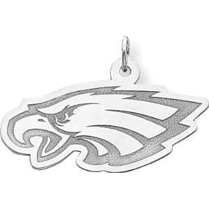   Sterling Silver NFL Philadelphia Eagles Logo Charm: Sports & Outdoors