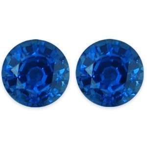  3.21 Carat Loose Sapphires Round Cut Pair Jewelry