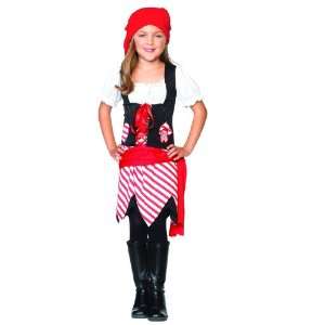   Leg Avenue Petite Pirate Child Costume / Black/Red   Size Small (4 6