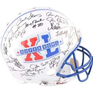  Mounted Memories Super Bowl XL Autographed 37 Signatures 
