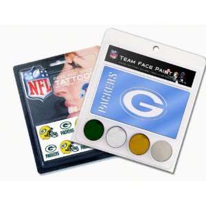    Green Bay Packers Face Paint and Tattoo Pack: Sports & Outdoors