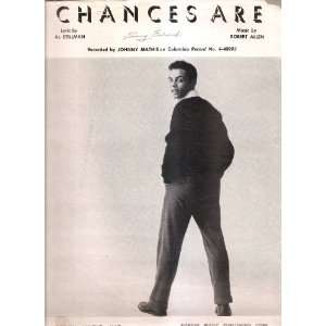  Sheet Music Chances Are Johnny Mathis 208 