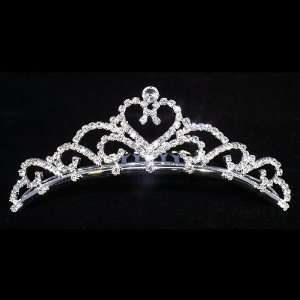  Bridal Princess Wedding Diamond Tiara Comb With Crystal 