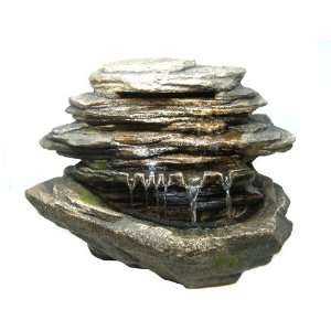   Large Rock Stone LED Indoor Table Top Water Fountain