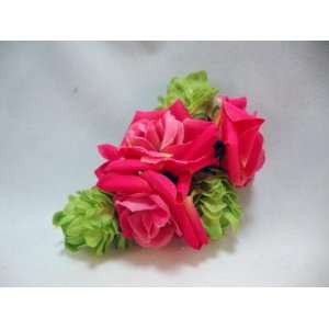  Pink Rose and Hops Hair Flower Barrette: Everything Else