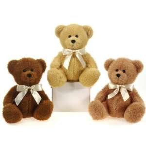   Assorted Color Sitting Bears W/Ribbon Case Pack 24: Toys & Games
