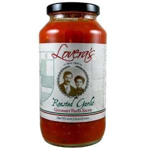 Loveras Roasted Garlic Pasta Sauce Grocery & Gourmet Food