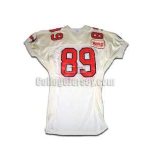   White No. 89 Game Used UTEP Russell Football Jersey