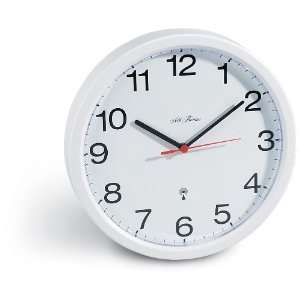  Radio controlled Wall Clock White: Home & Kitchen